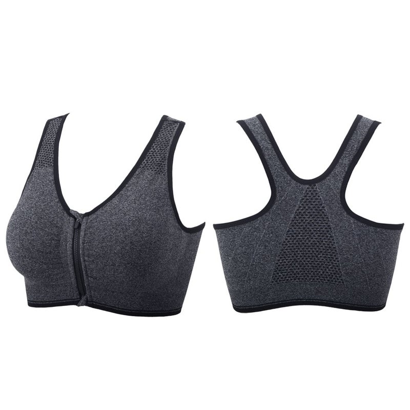 YEYELE Medium Support and Removable Pad Tank Top Racerback Post Surgery Sports Bras for Women - Image 2